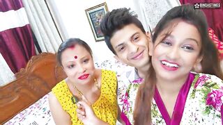 Sudipa's sex vlog on how to fuck with huge cock Step Brother and a Bhabhiji ( Hindi Audio